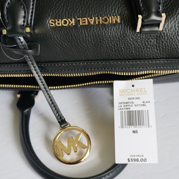 Michael Kors Bedford L Duffle Leather Satchel Bag - Picture 8 of 8